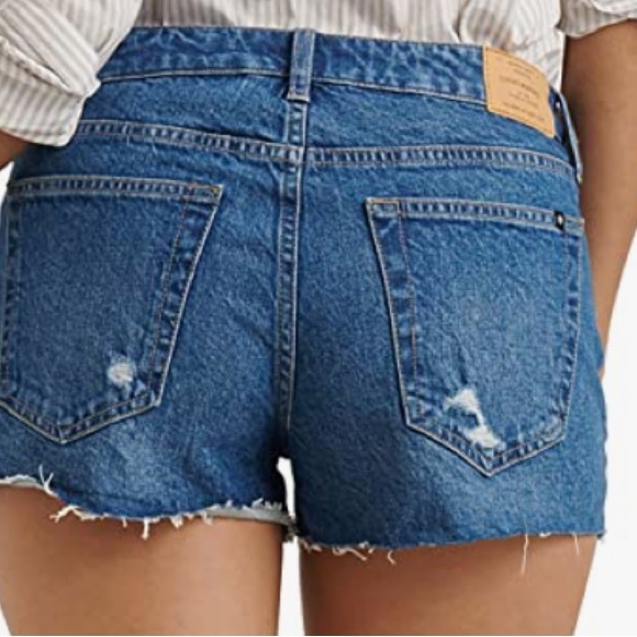 Lucky Midrise Destructed Shorts - Picture 14 of 16